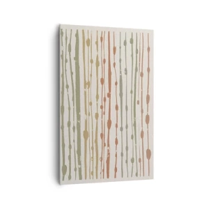 Schilderen op canvas - Muzieknotatie van kleuren - 80x120 cm