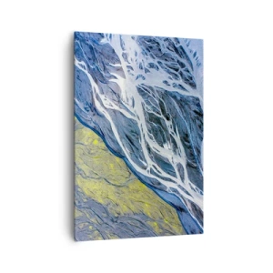 Schilderen op canvas - Rotstekeningen van de natuur - 70x100 cm