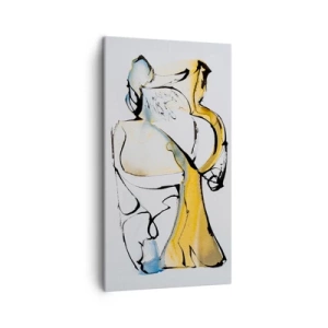 Schilderen op canvas - Glazen abstractie - 45x80 cm