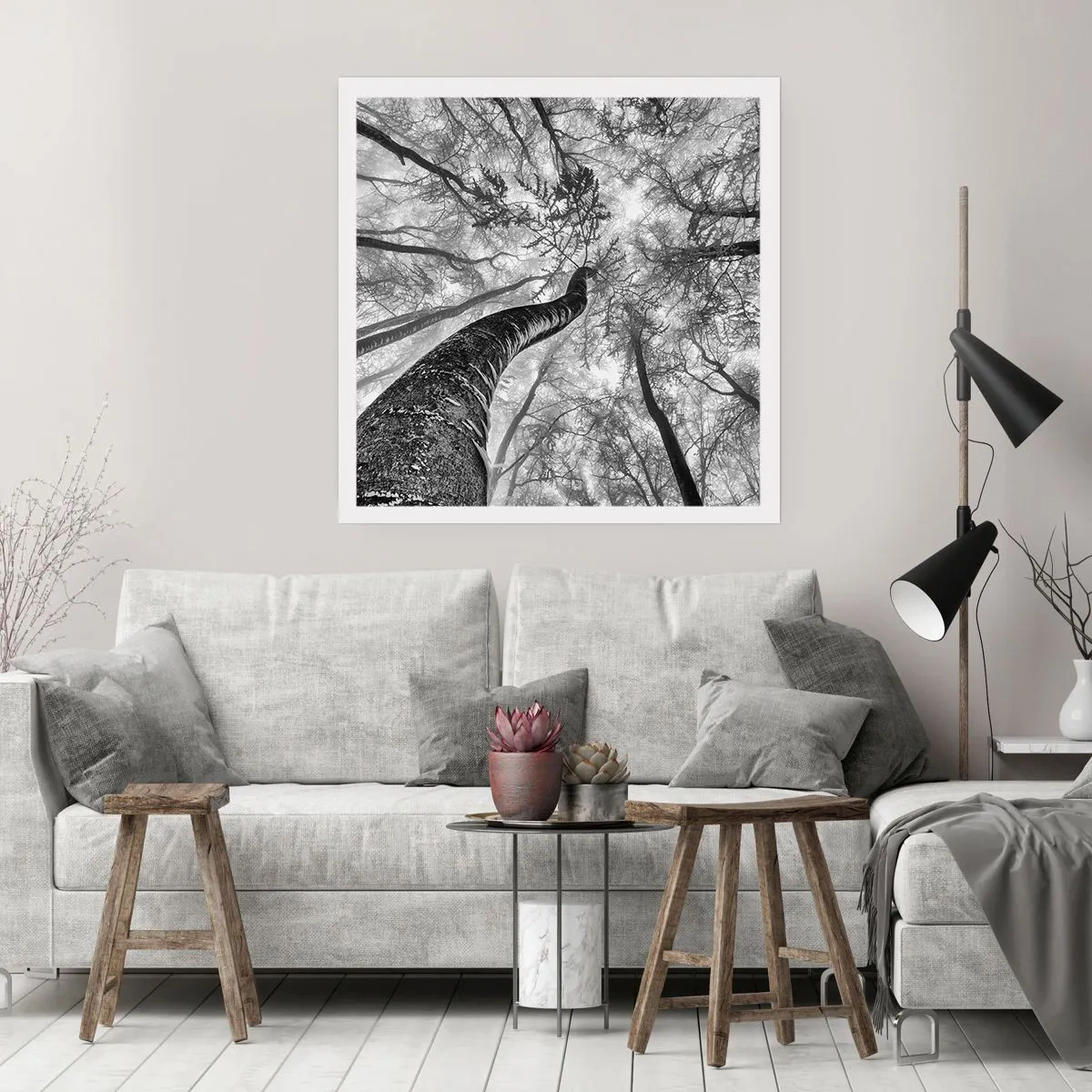 Poster - Race naar het licht - 60x60 cm