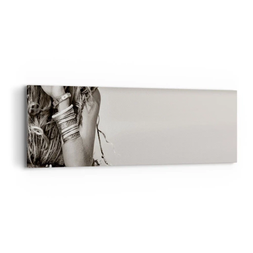 Schilderen op canvas - Waarom een meisje - 90x30 cm