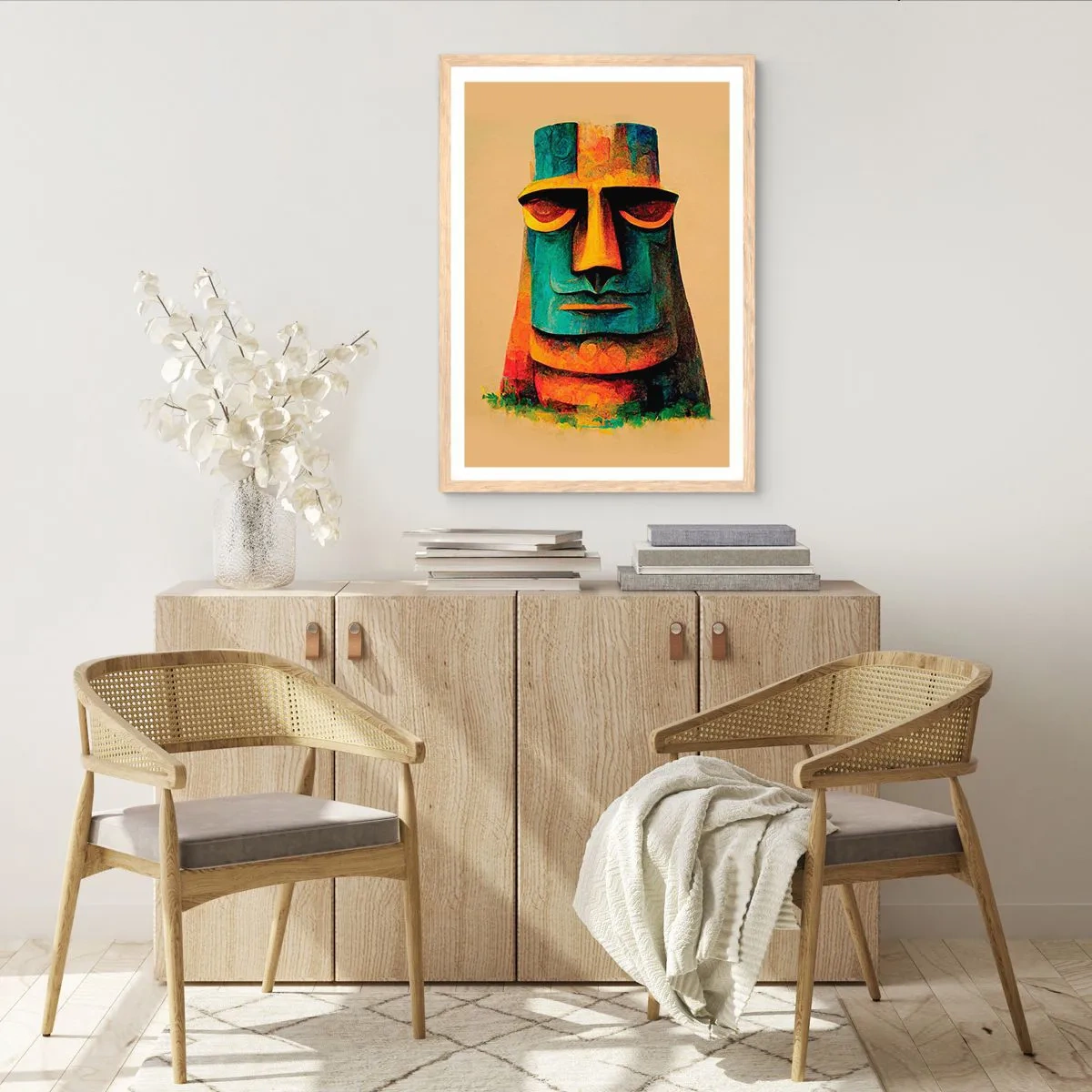 Een poster in een licht eiken lijst - Statig, toch lief - 70x100 cm