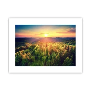 Poster - Hoekpunten en topjes - 40x30 cm