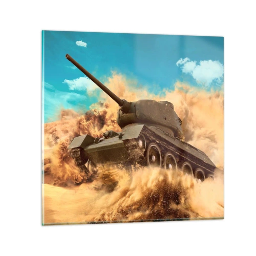 Schilderen op glas - Niet te verslaan - 30x30 cm