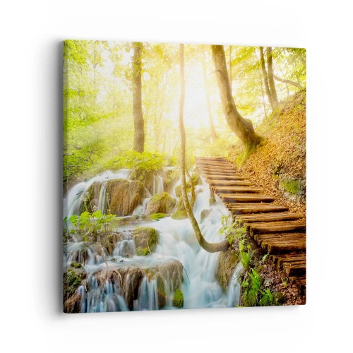 Schilderen op canvas - Een felbegeerde koelte - 40x40 cm