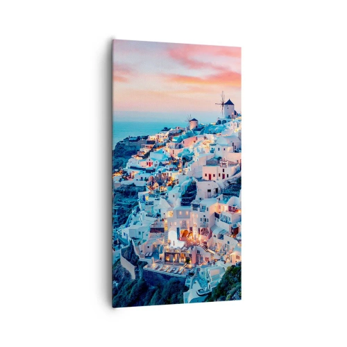 Schilderen op canvas - Je geweldige Griekse vakantie - 65x120 cm