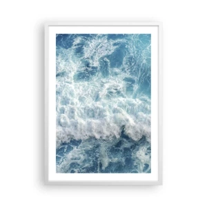 Poster in een witte lijst - Vrolijk en springend - 50x70 cm