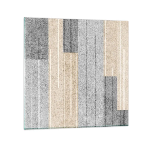 Schilderen op glas - Compositie: houd verticaal - 30x30 cm