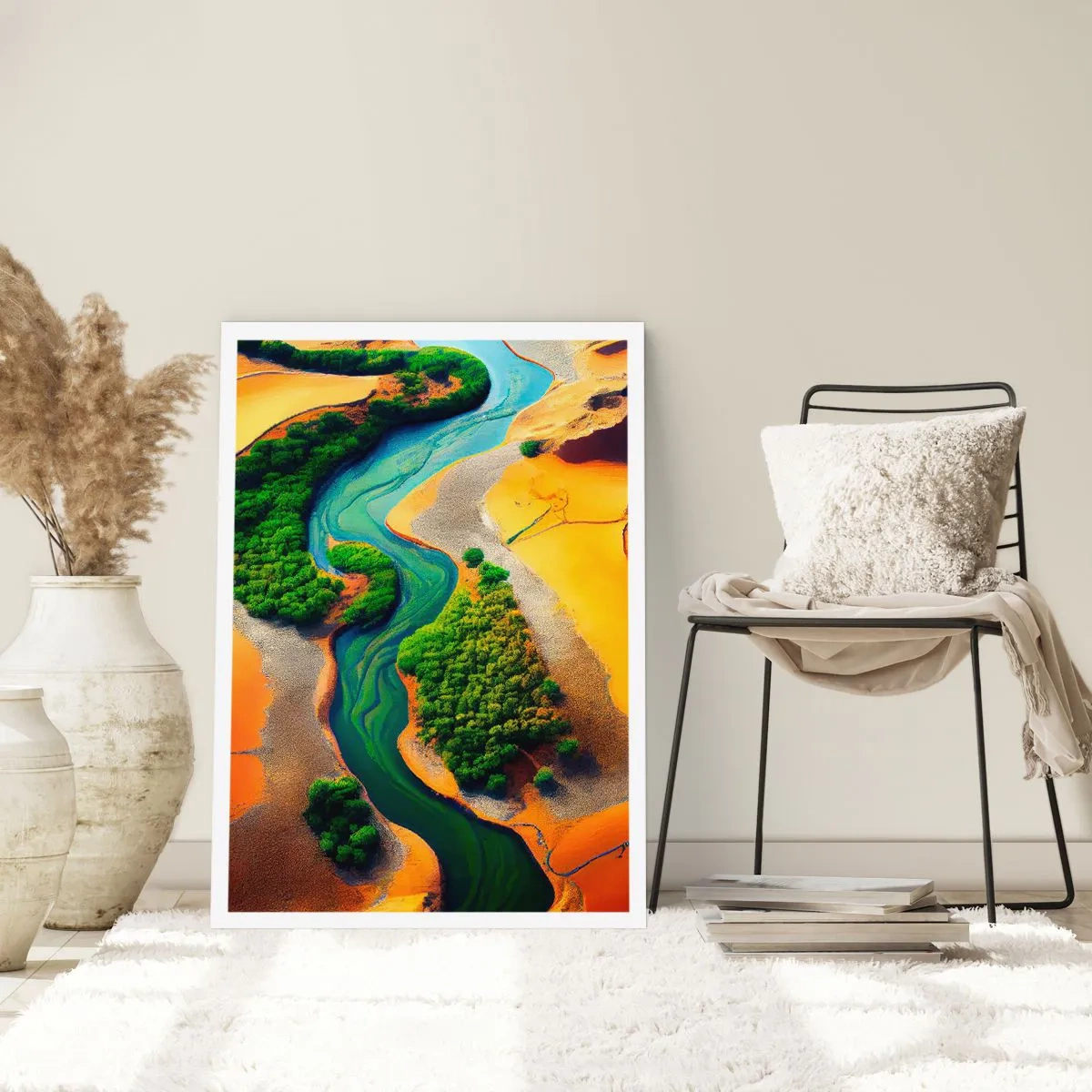 Poster - Levengevende rivier - 61x91 cm