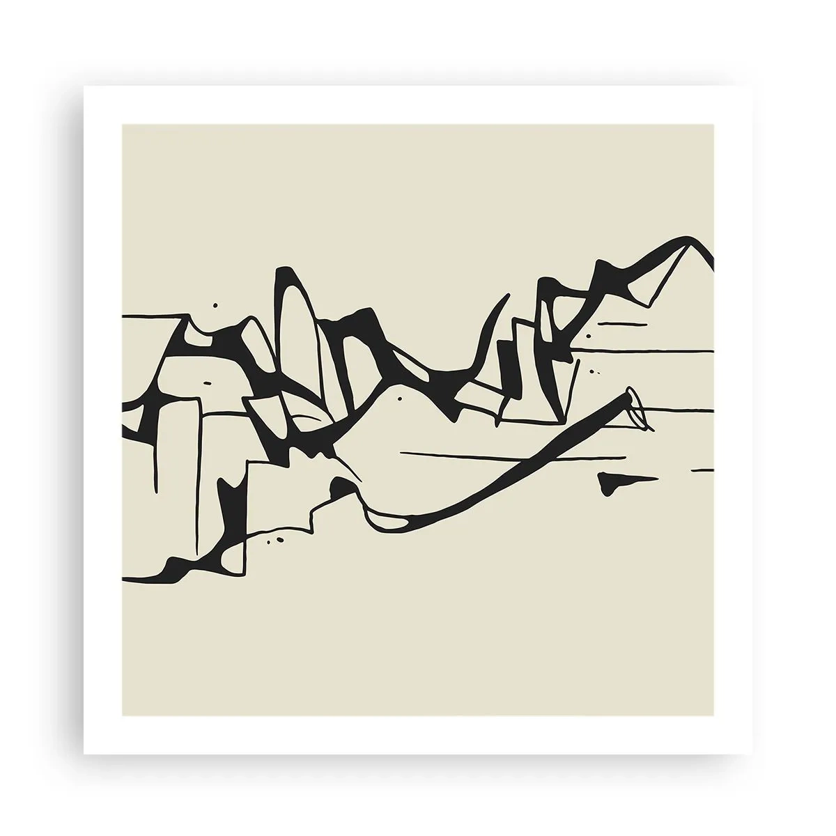 Poster - Misschien een landschap - 60x60 cm