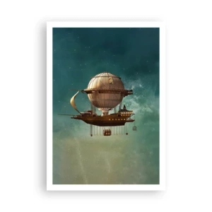 Poster - Jules Verne groet - 70x100 cm