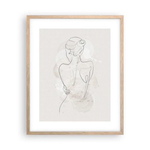 Een poster in een licht eiken lijst - Als een gevoelig instrument - 40x50 cm