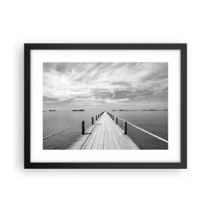 Poster in een zwarte lijst - Of misschien een reis... - 40x30 cm