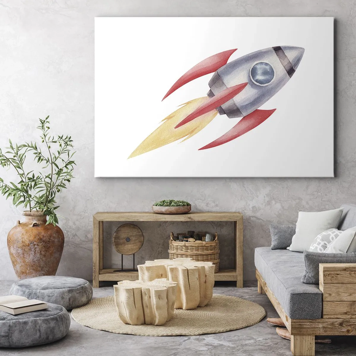 Schilderen op canvas - Hoger, sneller, verder - 120x80 cm