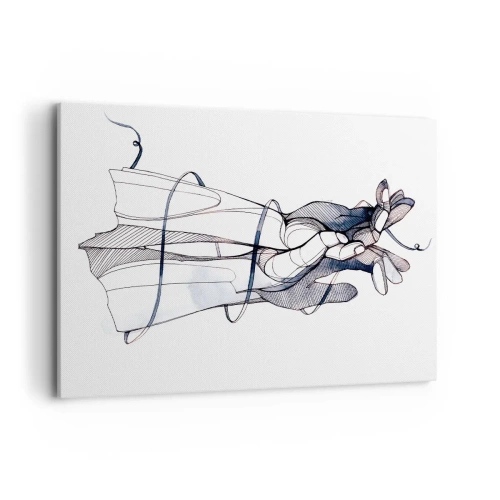 Schilderen op canvas - Touch-studie - 120x80 cm