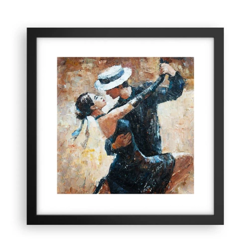 Poster in een zwarte lijst - A la Rudolf Valentino - 30x30 cm