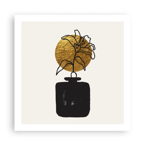Poster - Schoonheid is goud waard - 60x60 cm