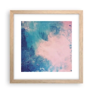 Een poster in een licht eiken lijst - Hemelse omhelzingen - 30x30 cm