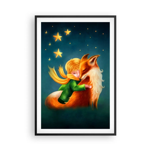 Poster in een zwarte lijst - Kleine Prins - 61x91 cm