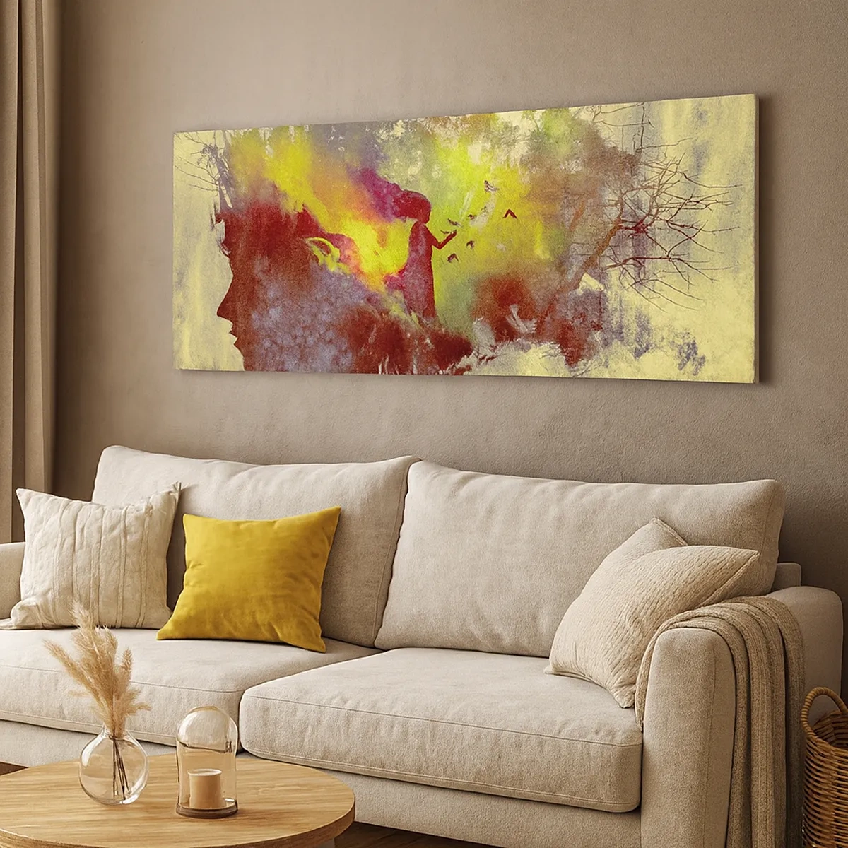 Schilderen op canvas - Moeder Natuur - 30x30 cm