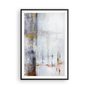 Poster in een zwarte lijst - Achter de luchtgordijn - 61x91 cm