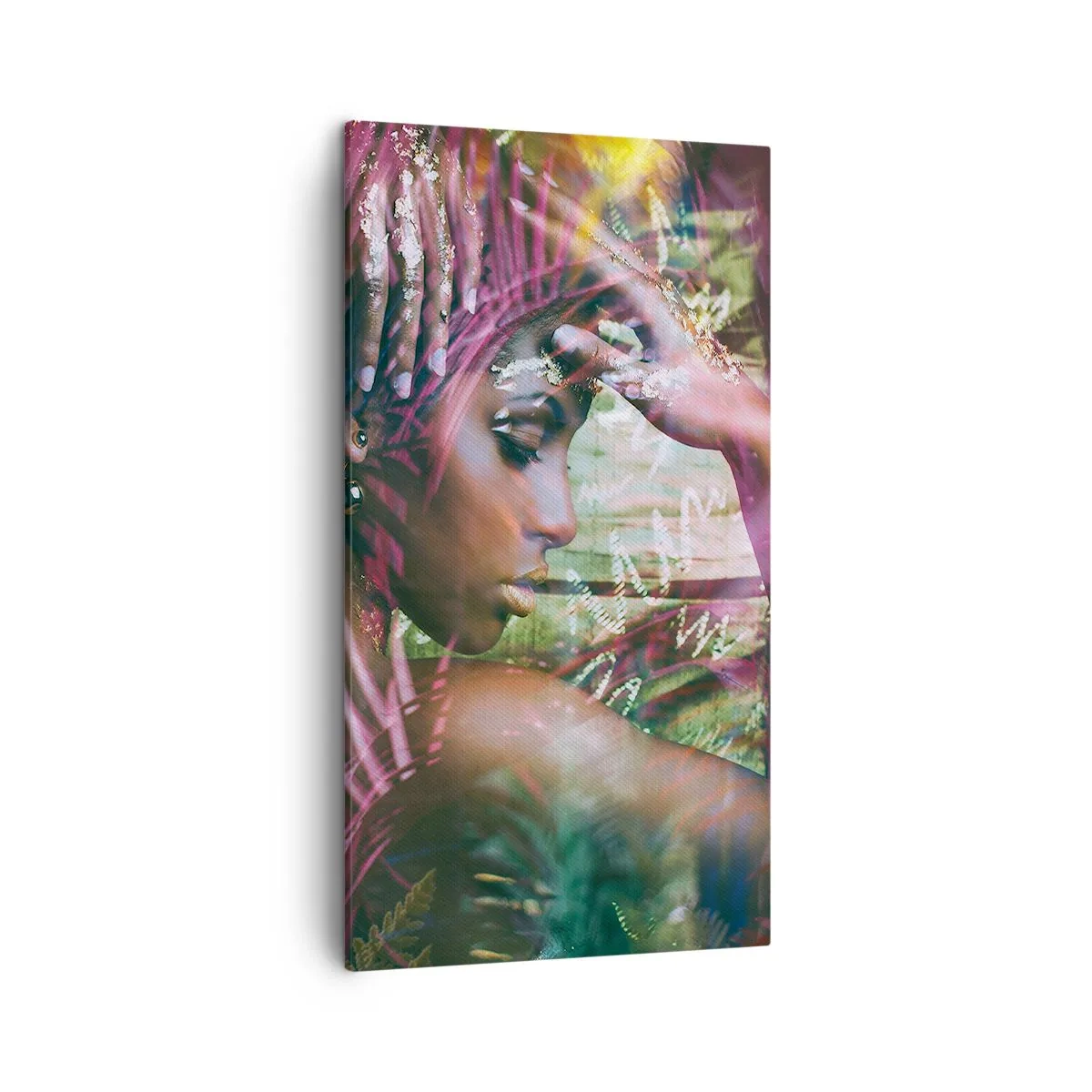 Schilderen op canvas - Moeder Natuur in de jungle - 45x80 cm