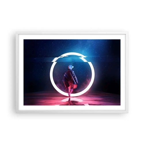 Poster in een witte lijst - Tussen werelden - 70x50 cm