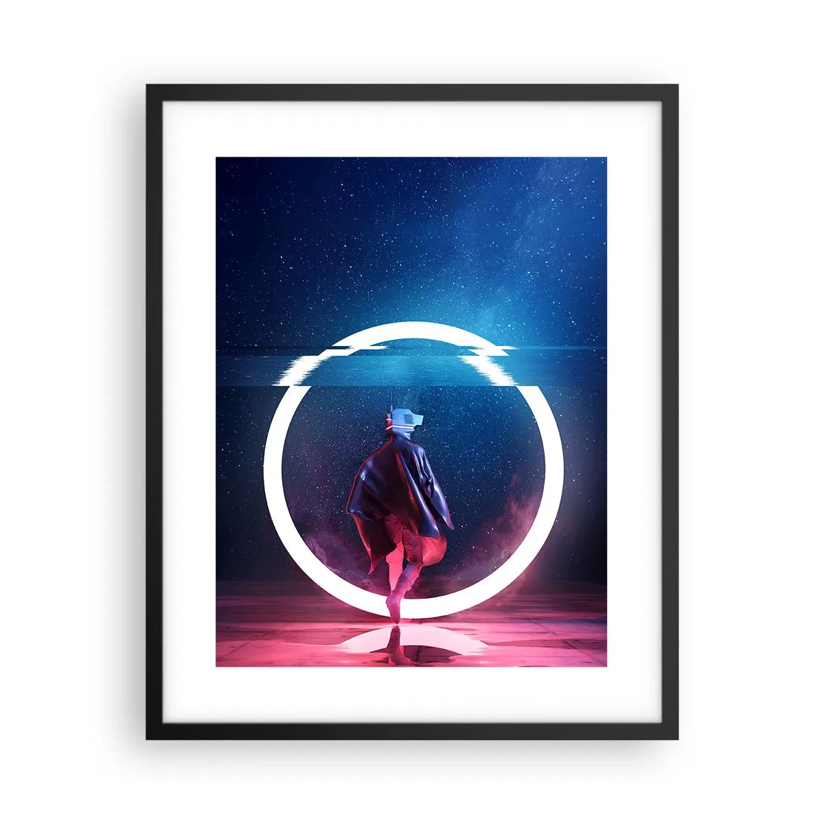 Poster in een zwarte lijst - Tussen werelden - 40x50 cm