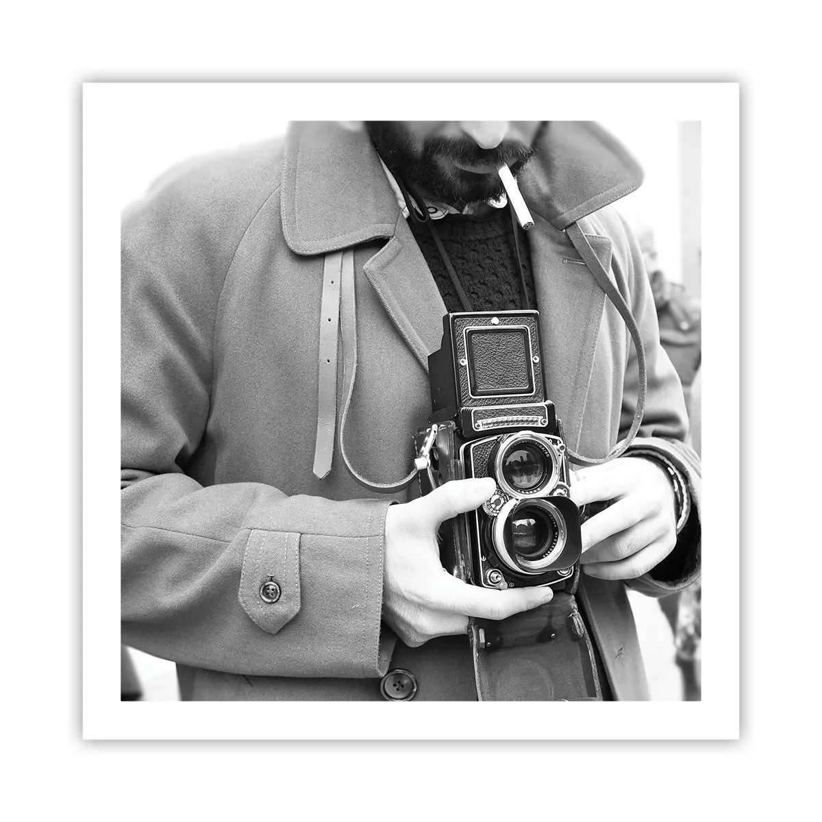 Poster - Retro stijl - 60x60 cm