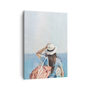 Schilderen op canvas - Welkom bij je vakantie - 50x70 cm