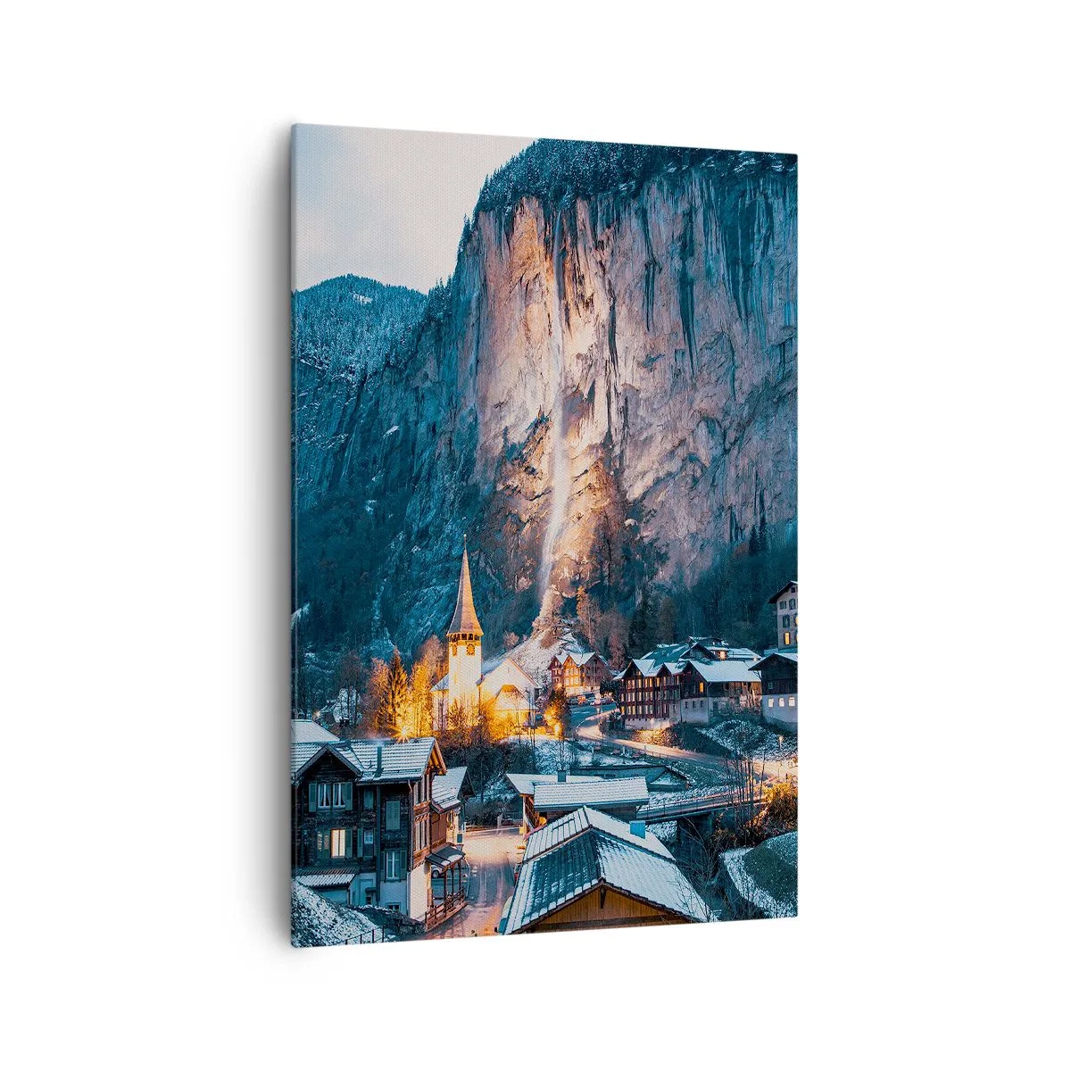 Schilderen op canvas - De stralende geest van de winter - 70x100 cm