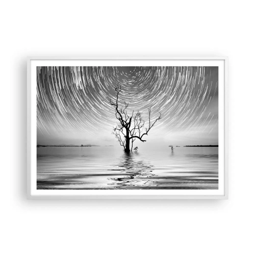 Poster in een witte lijst - Een symfonie van de natuur - 100x70 cm