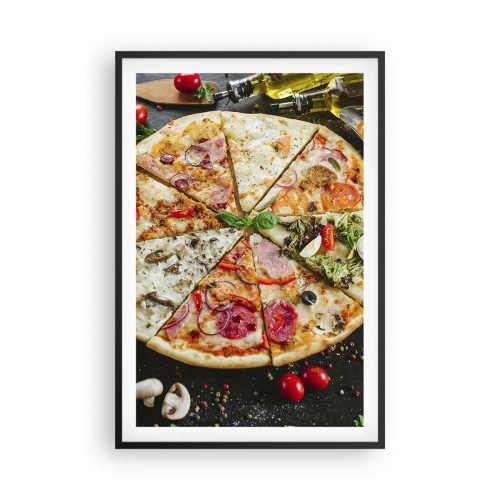 Poster in een zwarte lijst - Een scala aan smaken - 61x91 cm