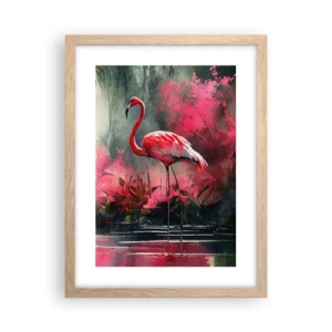 Een poster in een licht eiken lijst - Een les in natuurlijke gratie - 30x40 cm