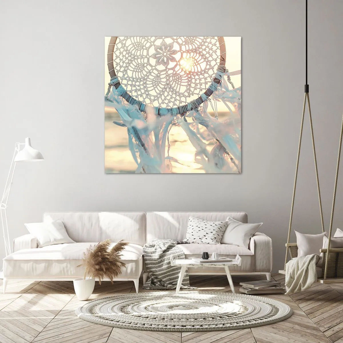 Schilderen op canvas - Kanten totem - 30x30 cm