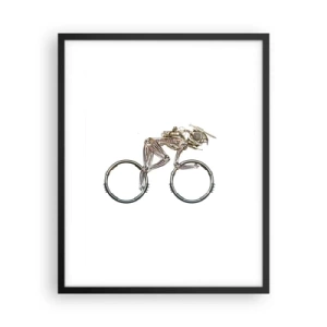 Poster in een zwarte lijst - Een prachtige machine - 40x50 cm