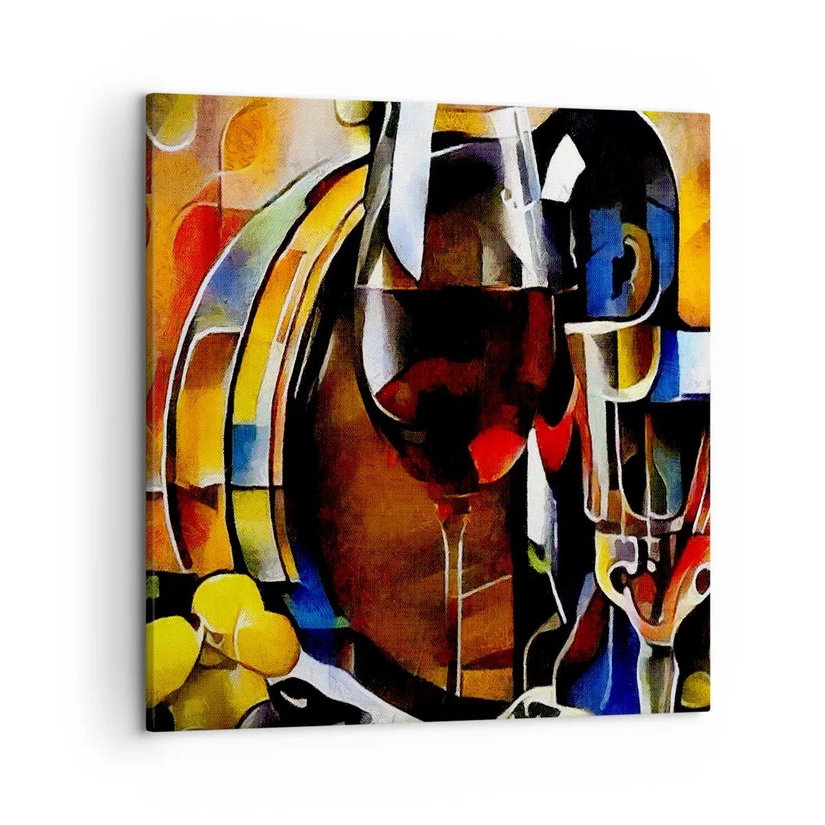 Schilderen op canvas - En de wereld krijgt kleuren - 50x50 cm