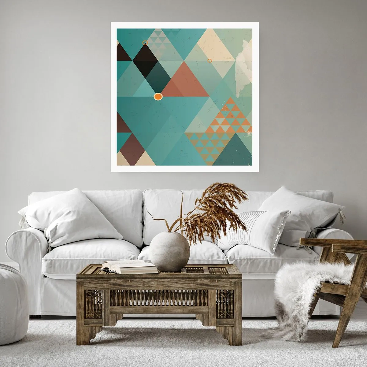 Poster - Eenheid van veelheid, veelheid van eenheid - 40x40 cm