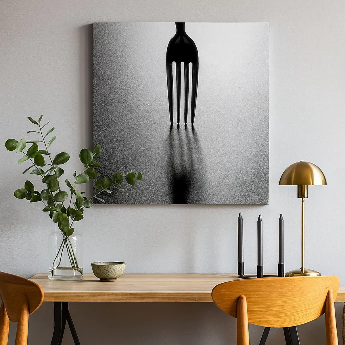 Schilderen op canvas - Licht en schaduw - 30x30 cm