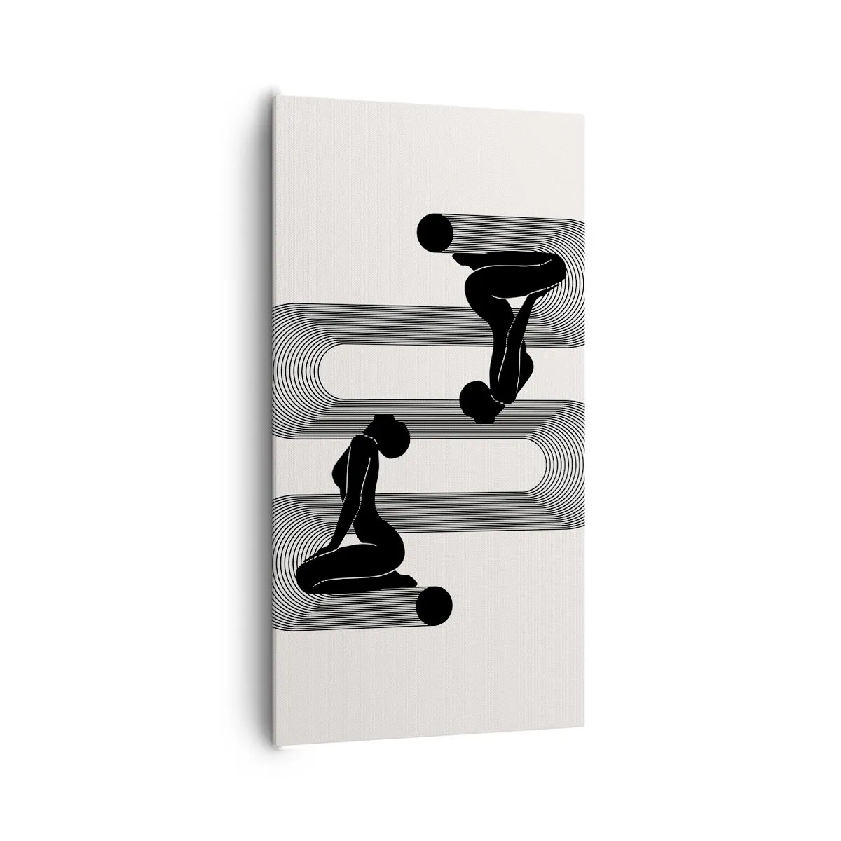 Schilderen op canvas - Sensuele symmetrie - 65x120 cm