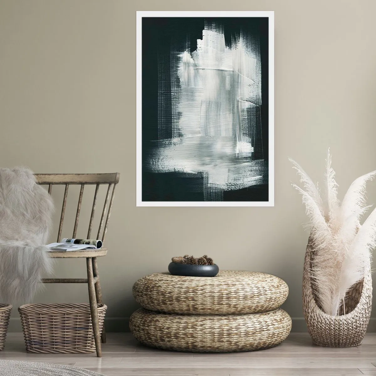 Poster - Geweven van verticaal en horizontaal - 70x100 cm