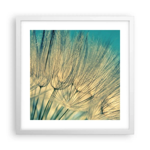 Poster in een witte lijst - In afwachting van de wind - 40x40 cm