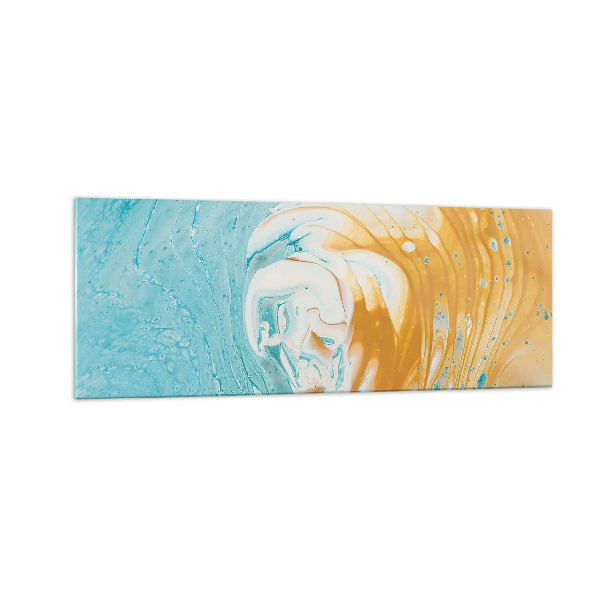 Schilderen op glas - Pastel werveling - 140x50 cm