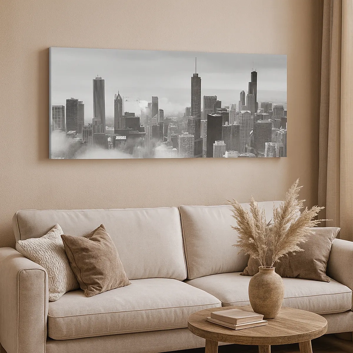 Schilderen op canvas - Amerikaans landschap - 30x30 cm