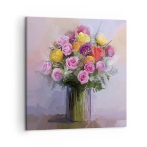 Schilderen op canvas - Ingehouden schoonheid - 50x50 cm