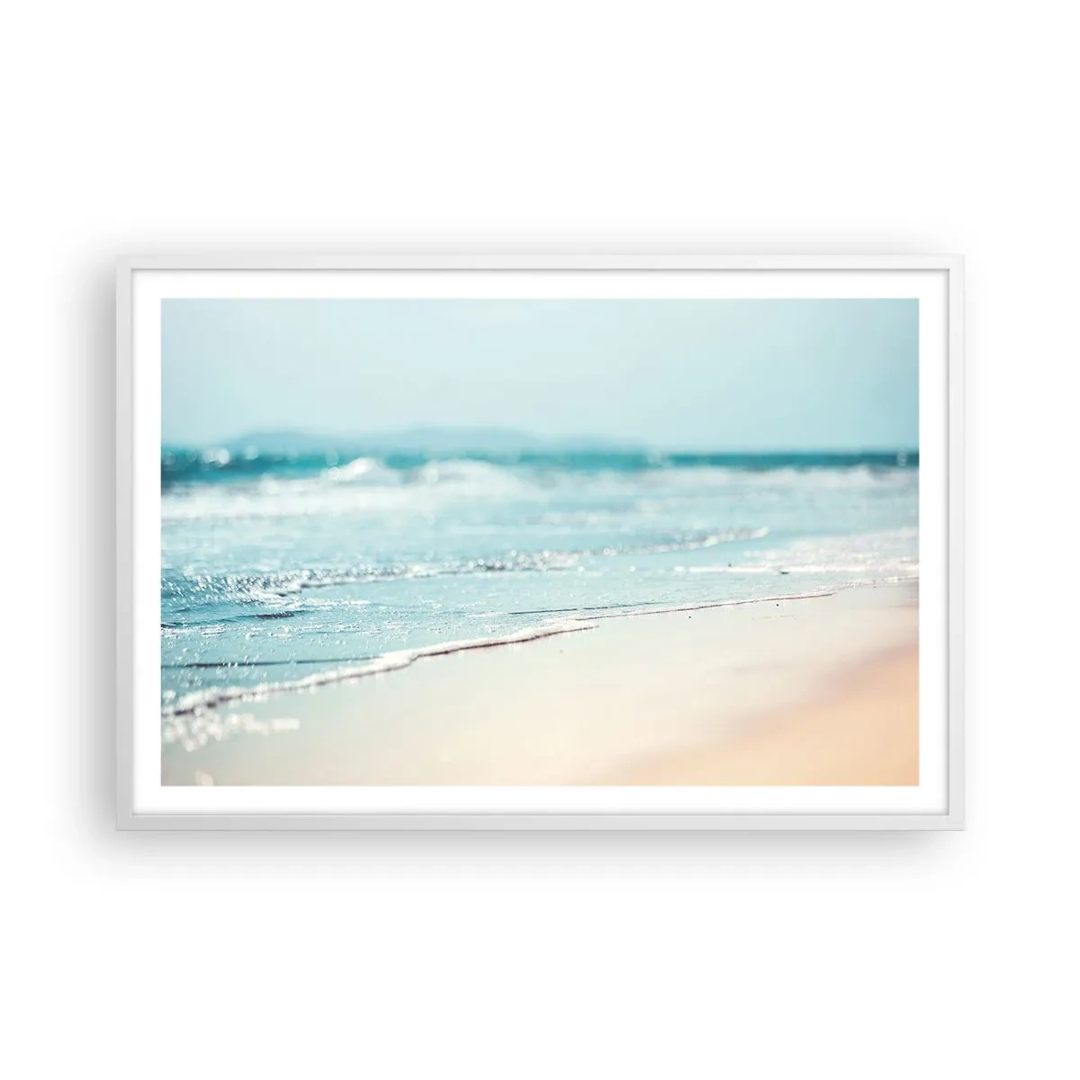 Poster in een witte lijst - Warmte en geluid - 91x61 cm