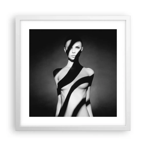 Poster in een witte lijst - In glans en schaduw - 40x40 cm