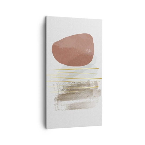 Schilderen op canvas - Abstracte zuilengalerij - 45x80 cm