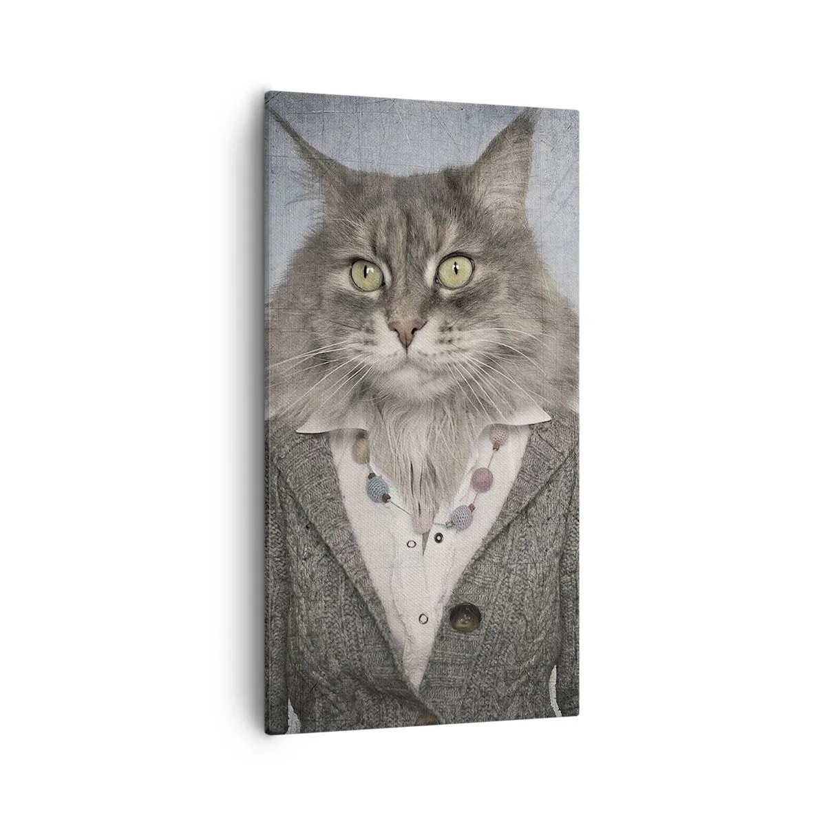 Schilderen op canvas - Bontjassen zijn weer in de mode - 55x100 cm