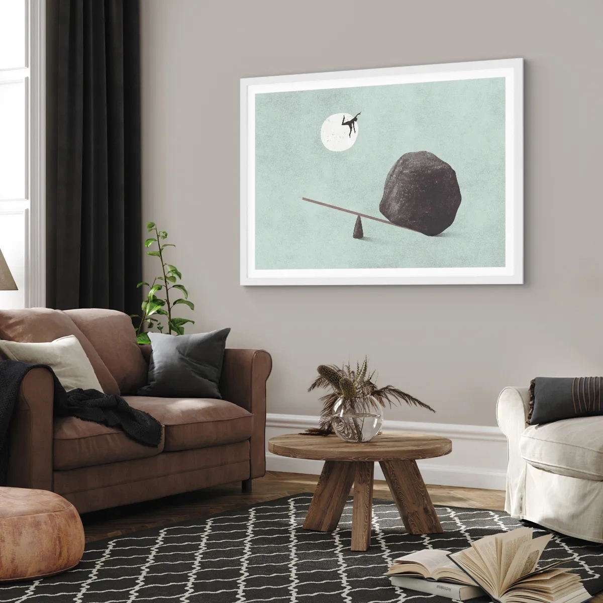 Poster in een witte lijst - Vervulde dromen - 40x30 cm